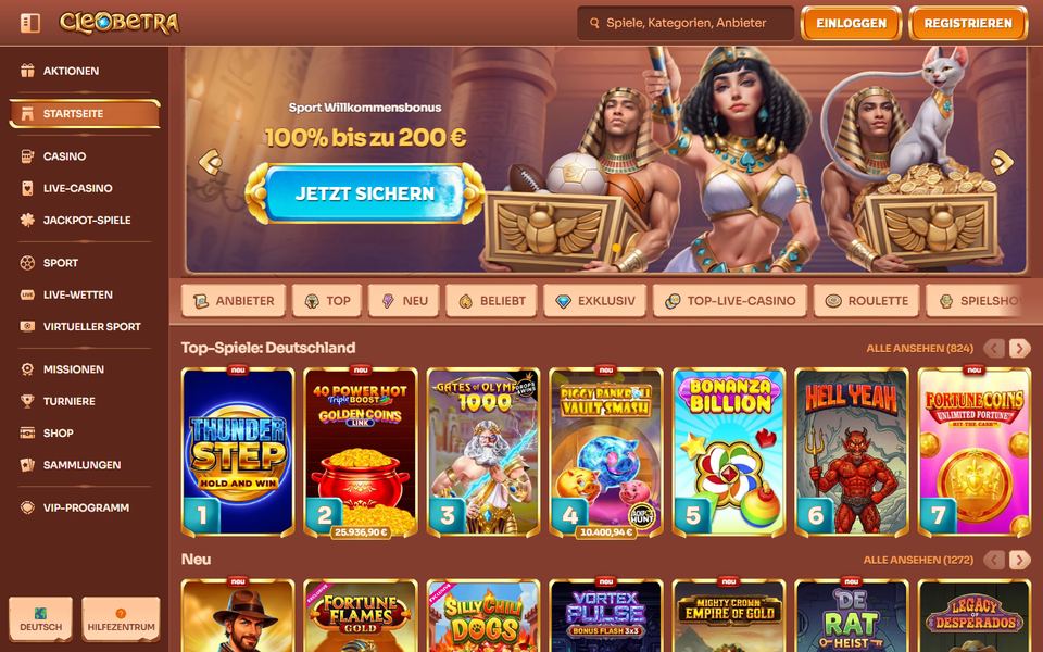 Cleobetra Casino — lobby